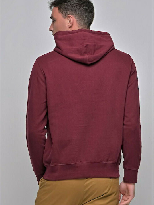 Ralph Lauren Men's Hooded Sweatshirt Burgundy