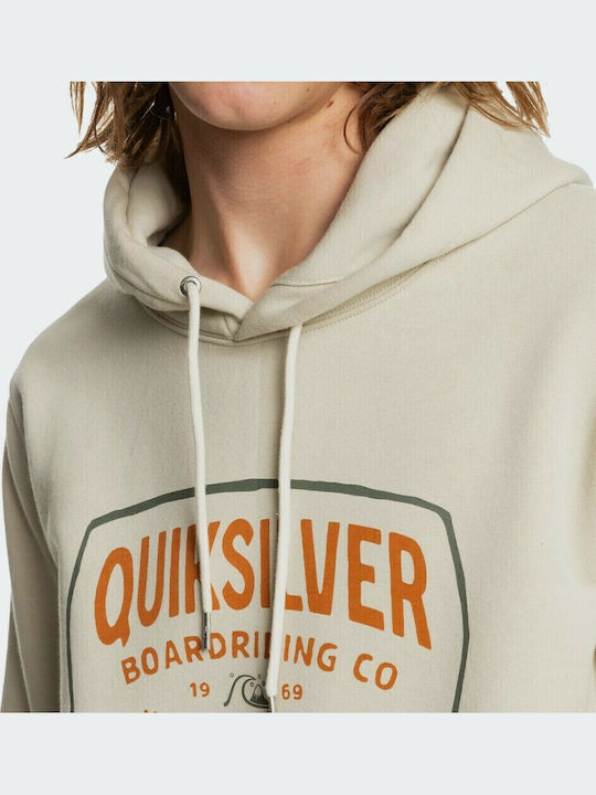 High Cloud Sweatshirt With Beige Hood