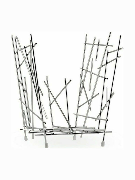 Alessi Blow Up Θήκη Περιοδικών Μεταλλική Γκρι 45.5x28.5x35εκ.