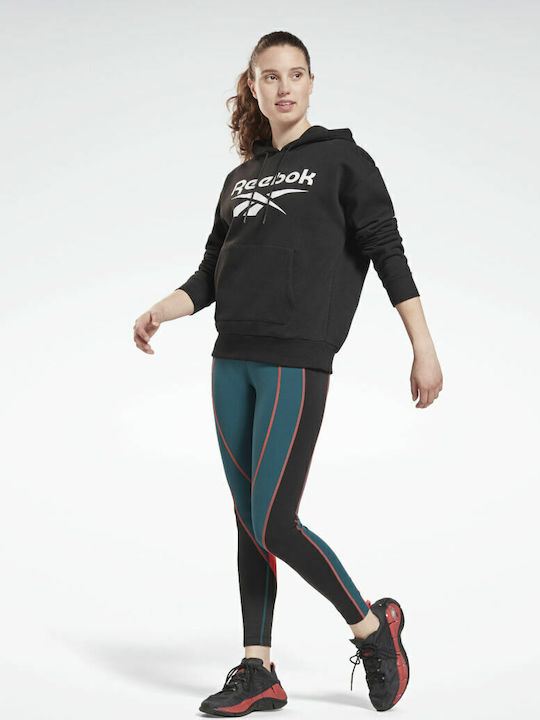 Identity Lang Damen Sweatshirt Kapuzen Schwarz