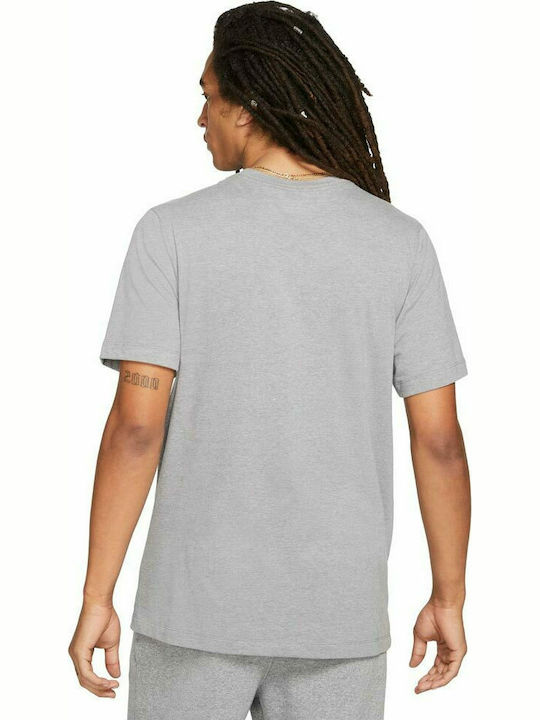 Jordan Wordmark Ανδρικό T-shirt Γκρι με Λογότυπο