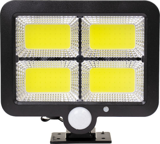 GloboStar Στεγανός Ηλιακός Προβολέας LED 30W Ψυχρό Λευκό 6000K με Αισθητήρα Κίνησης και Φωτοκύτταρο IP65