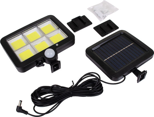GloboStar Στεγανός Ηλιακός Προβολέας LED 35W Ψυχρό Λευκό 6000K με Αισθητήρα Κίνησης και Φωτοκύτταρο IP65