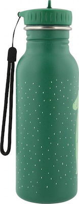 Trixie Kids Stainless Steel Water Bottle Mr Crocodile Green 500ml