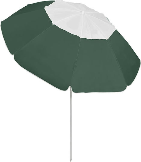 vidaXL Beach Umbrella Diameter 3m Green
