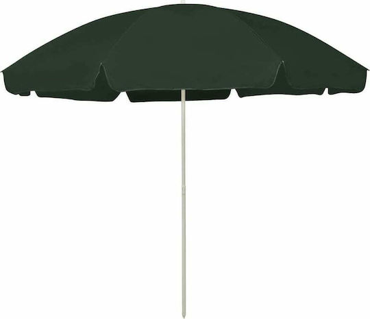 vidaXL Beach Umbrella Diameter 3m Green