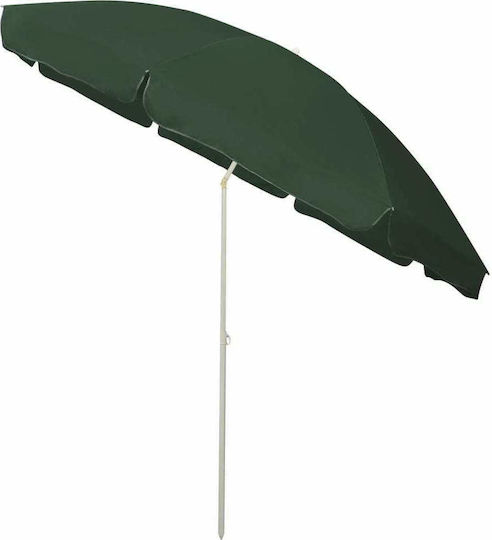 vidaXL Beach Umbrella Diameter 3m Green