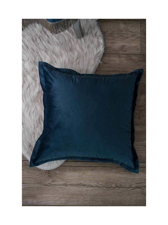 Teoran Decorative Pillow Case Velvet 04 Petrol 45x45cm