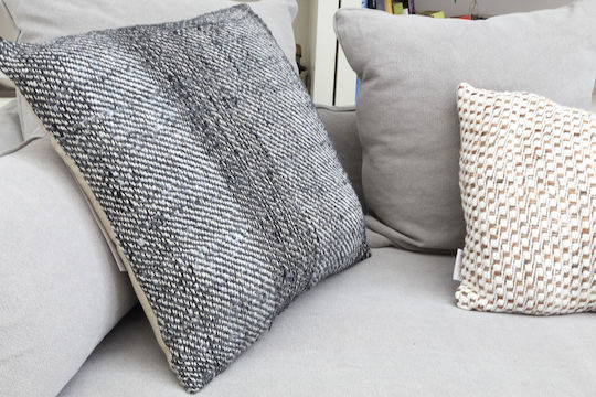 Soulworks Soulworks Sofa Cushion Meren 100% Cotton Grey and Black 50x50cm