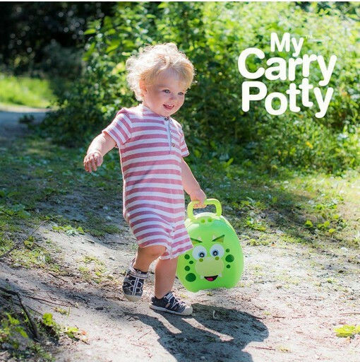 My Carry Potty Portable Potty Dino with Lid Green up to 50kg