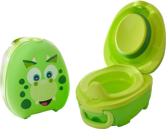 My Carry Potty Portable Potty Dino with Lid Green up to 50kg