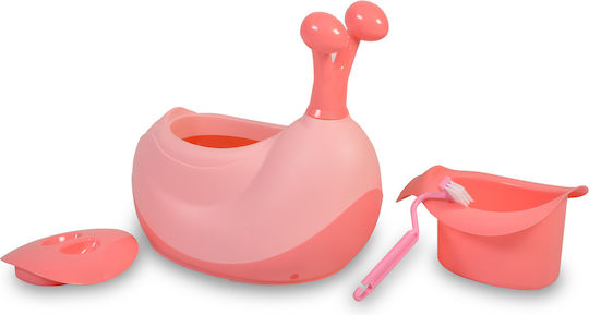 Cangaroo Klassisches Töpfchen Schnecke mit Deckel Rosa bis 30kg