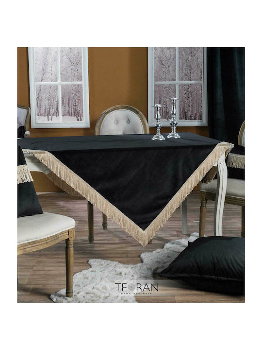 Teoran Velvet με Κρόσι Acrilyc Checkered Tablecloth 06 140x140cm