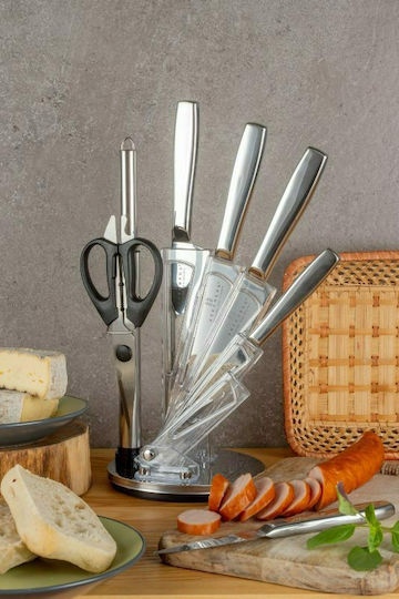 Edenberg Knife Set with Block from Stainless Steel 8pcs