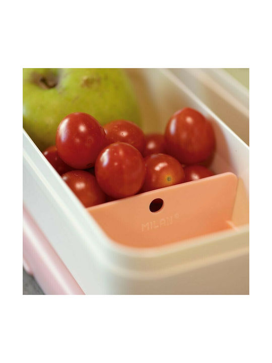 Milan Lunchbox Kunststoff Blau Geeignet für die Mikrowelle 750ml 1Stück