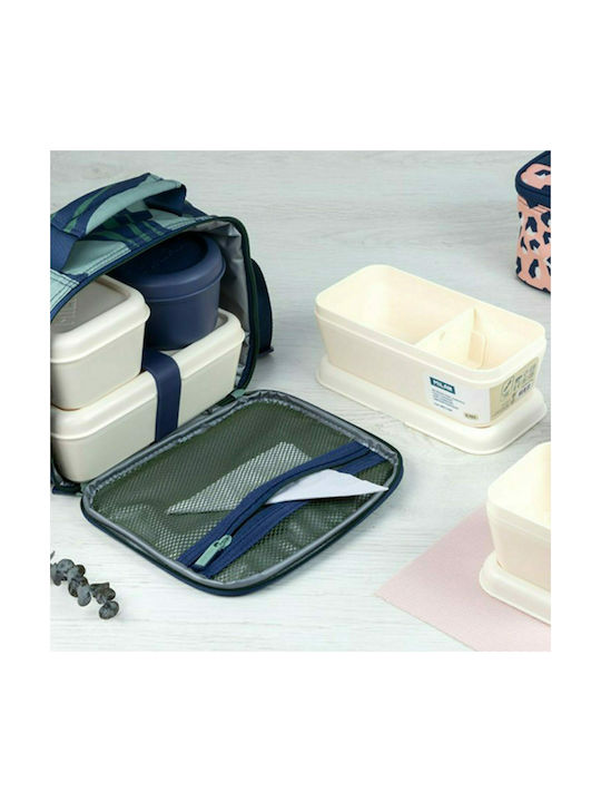Milan Lunchbox Kunststoff Blau Geeignet für die Mikrowelle 750ml 1Stück