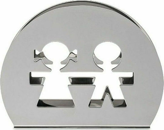 Alessi Girotondo Serviettenhalter Silber 11x11x8.5cm AKK51 Alessi Girotondo Serviettenhalter Silber 11x11x8.5cm AKK51
