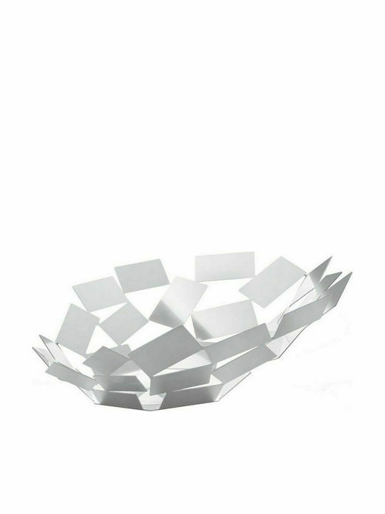 Alessi Fruit Bowl Metallic White 41.6x37.5x15cm