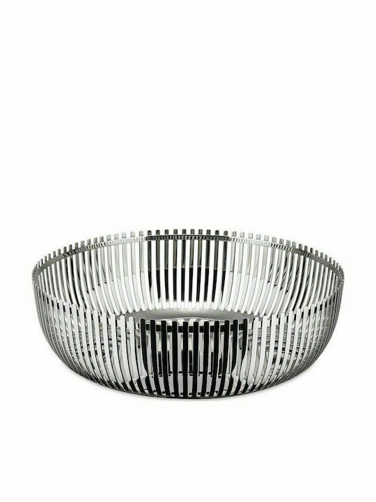 Alessi Φρουτιέρα Inox Ασημί 20x20x7εκ.