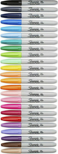 Sharpie Permanent Ανεξίτηλοι Μαρκαδόροι Assorted Colours Σετ 24 χρώματα