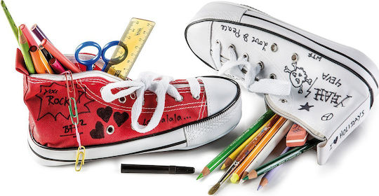 Donkey Doodle Sneaker Federmäppchen Weiß