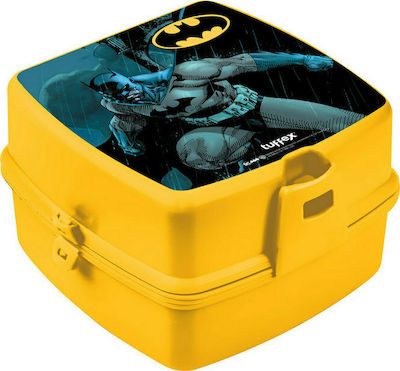 TnS Plastik Kinder Lebensmittelbehälter Batman Gelb 15 x 14 x 9.3Stück