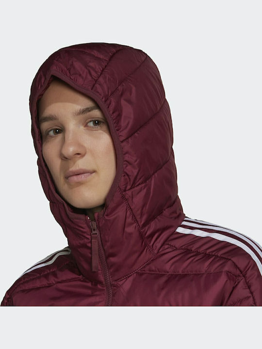 Essentials Down Lungă Jachetă de femei Puffer Victory Crimson