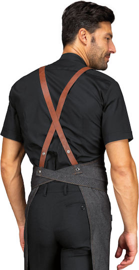 Isacco Șorț Barista / Barman Corp întreg Negru