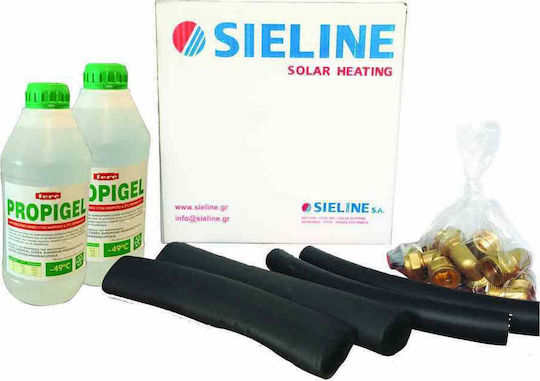 Sieline Inox Ηλιακός Θερμοσίφωνας 120 λίτρων Inox Τριπλής Ενέργειας με 1.95τ.μ. Συλλέκτη