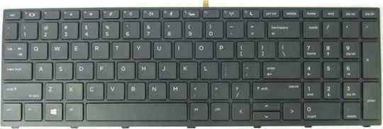 HP Laptop Keyboard for Probook 450/G0/450/G1/455/G1/470/G1 with Frame and English (US) Layout in Black Colour 40057US