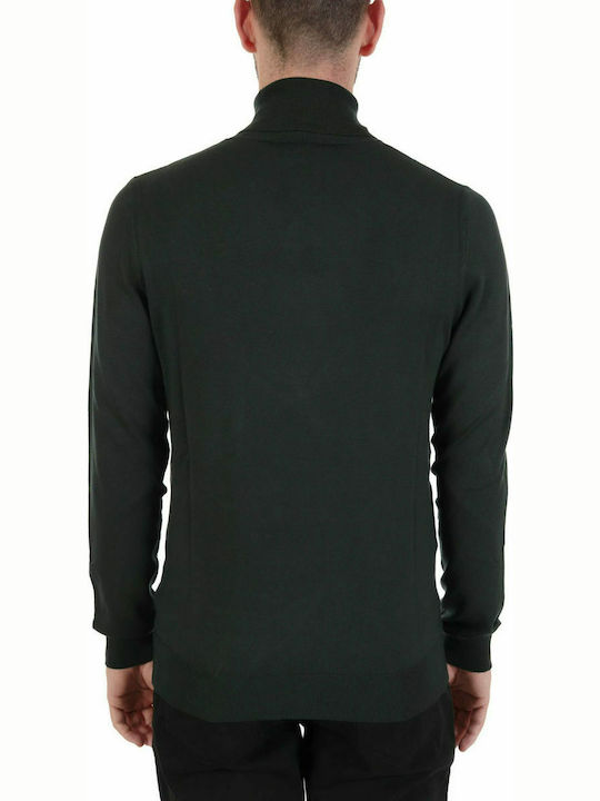 Trussardi Men's Long Sleeve Sweater Turtleneck Green