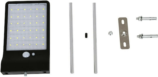 GloboStar Στεγανός Ηλιακός Προβολέας LED 4W Ψυχρό Λευκό 6000K με Αισθητήρα Κίνησης και Φωτοκύτταρο IP65