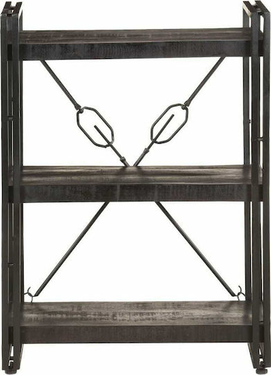 Βιβλιοθήκη Μάνγκο - Μαύρο 60x30x80εκ. 320626 Βιβλιοθήκη Μάνγκο - Μαύρο 60x30x80εκ. 320626