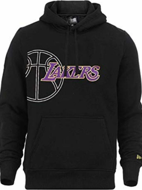 NBA Los Angeles Lakers Φούτερ με Κουκούλα Μαύρο