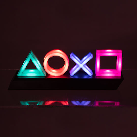 GloboStar LED Детско Декоративно Осветление Playstation Icons Многоцветен 30.5x6x10.5εκ.