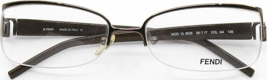 Fendi Damen Brillengestell Braun VL8026 144