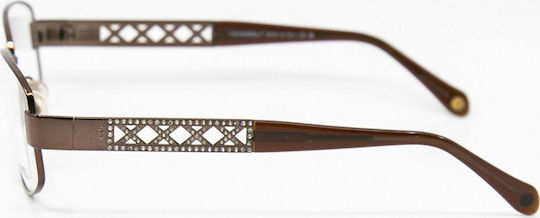 Chanel Metal Eyeglass Frame Brown 2083B 111