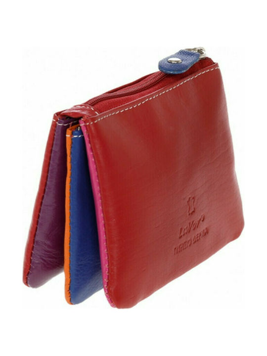 Lavor Small Leather Women's Wallet Red