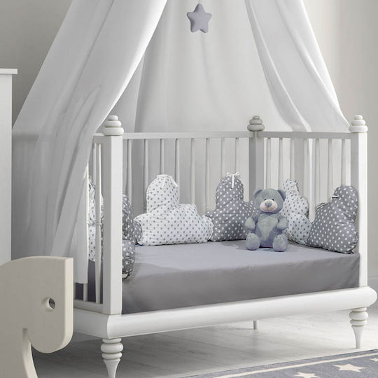 Greenwich Polo Club 8806 Crib Bumpers Classic Inside Gray 30x240cm