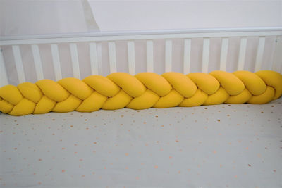 Baby Star Braided Bumper Small Mustard 20x140cm