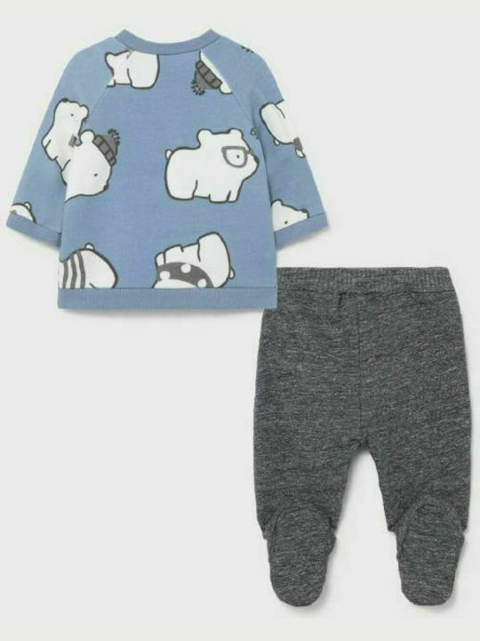 Mayoral Kinder Set mit Hose Winter 3Stück Hellblau