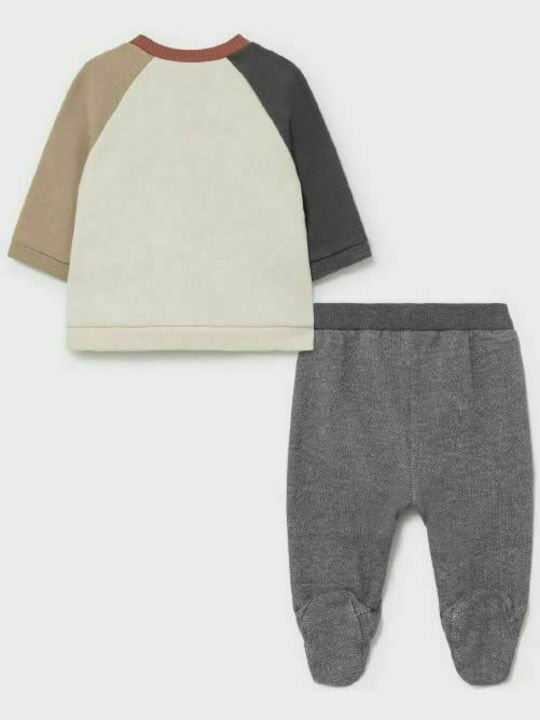 Mayoral Kids Set with Pants Winter 3pcs Beige