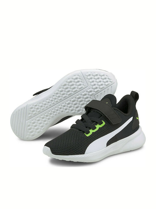 Flyer Runner V Ps Kids Sports Shoes Running with Hoop & Loop Closure Black