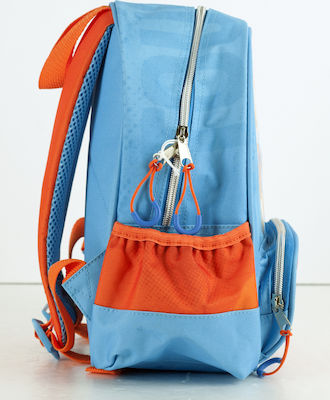 Gim Mini Smurfs Σχολική Τσάντα Πλάτης Νηπιαγωγείου σε Μπλε χρώμα 12lt