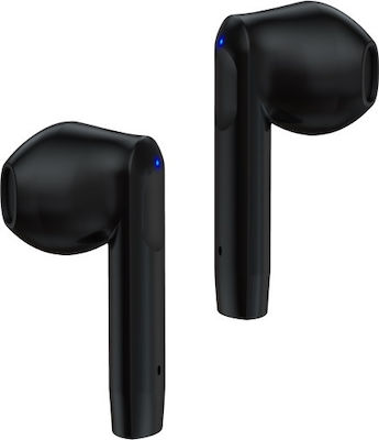 Devia Joy A10 Earbud Bluetooth Handsfree Ακουστικά με Θήκη Φόρτισης Μαύρα