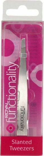 Royal Cosmetics Τσιμπιδάκι Φρυδιών με Λοξή Μύτη Functionality Ασημί