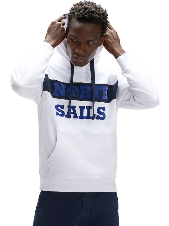 Sweatshirt with Hood White