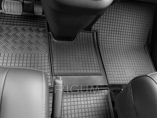 Rigum Σετ Μπροστινά και Πίσω Πατάκια 4τμχ για Peugeot Traveller Opel Zafira Life Toyota Proace (Verso) Citroen SpaceTourer Μαύρα