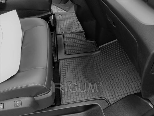 Rigum Σετ Μπροστινά και Πίσω Πατάκια 4τμχ για Peugeot Traveller Opel Zafira Life Toyota Proace (Verso) Citroen SpaceTourer Μαύρα