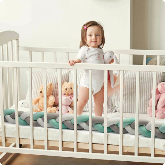 Ricokids Ricokids Crib Bumpers Braided Inside Green 11.5x200cm